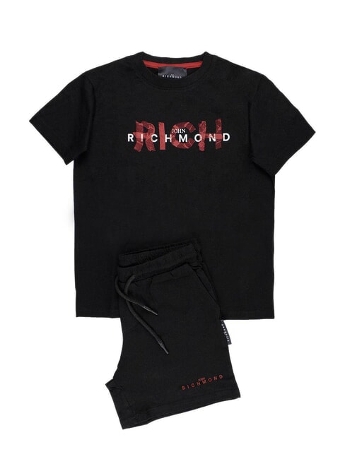 JOHN RICHMOND VALIMA T-Shirt + Bermuda black - Children's tracksuits