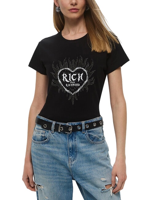 JOHN RICHMOND ZARES  Short-sleeved T-shirt black - T-shirt