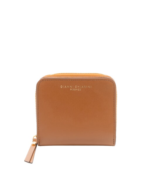 GIANNI CHIARINI WALLETS VACCHETTA CALF Small wallet smooth leather nut - Women’s Wallets