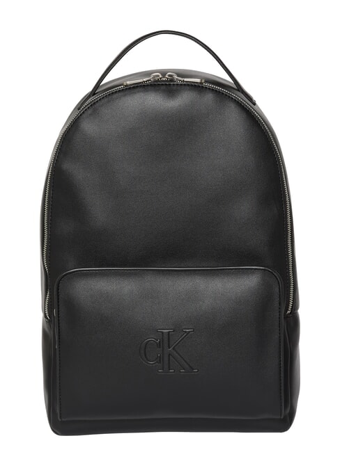 CALVIN KLEIN CKJ SCULPTED IMPRESS Backpack with 14" laptop pocket on black - Backpacks & School and Leisure