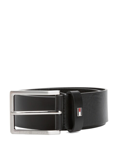 TOMMY HILFIGER ADAN Leather belt black - Belts