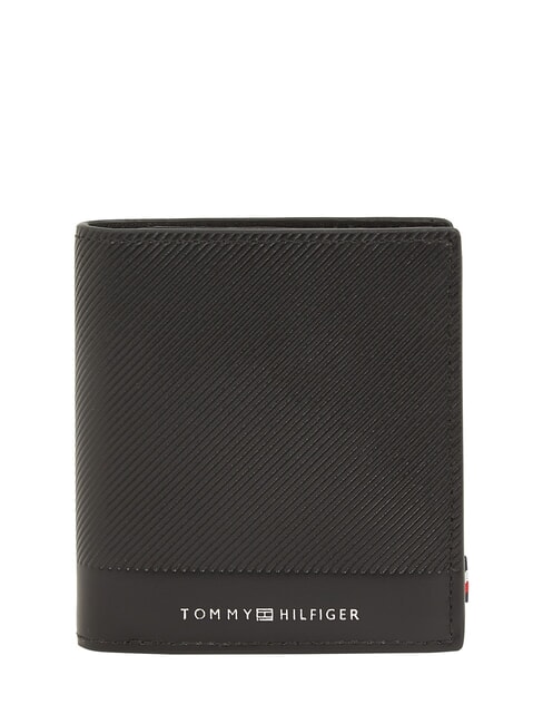 TOMMY HILFIGER TH FOUNDATION Leather wallet black - Men’s Wallets