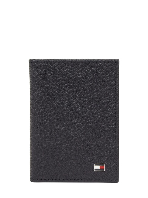 TOMMY HILFIGER TH FLAG  Vertical leather wallet space blue / black - Men’s Wallets