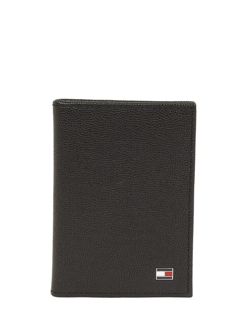 TOMMY HILFIGER TH FLAG  Vertical leather wallet black - Men’s Wallets