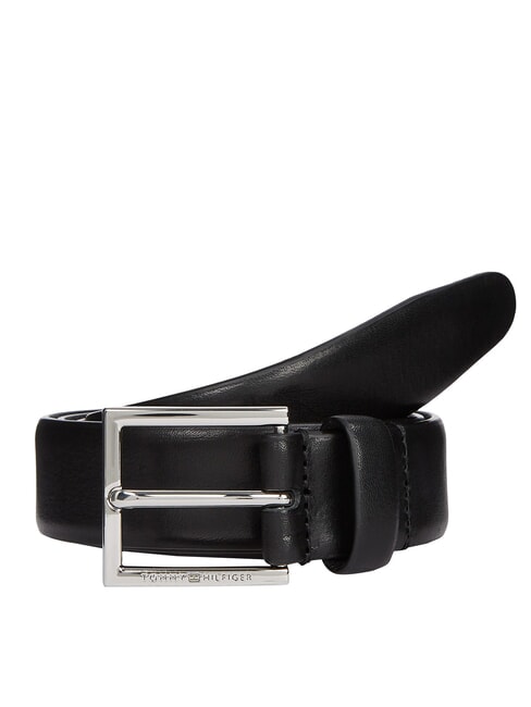 TOMMY HILFIGER HUDSON  Leather belt black - Belts