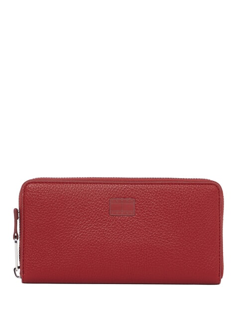 TOMMY HILFIGER TJW MUST  Large zip around wallet rustic cherry - Women’s Wallets