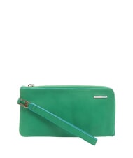 PIQUADRO CAMPIONARIO -  BLUE SQUARE Leather clutch with cuff green/bluesquare - Women&rsquo;s Bags - 1