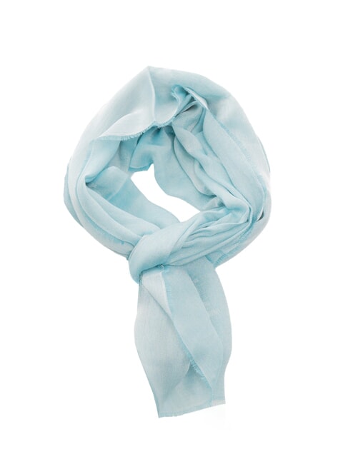 ALVIERO MARTINI PRIMA CLASSE LOGO Modal and viscose scarf aquamarine - Scarves