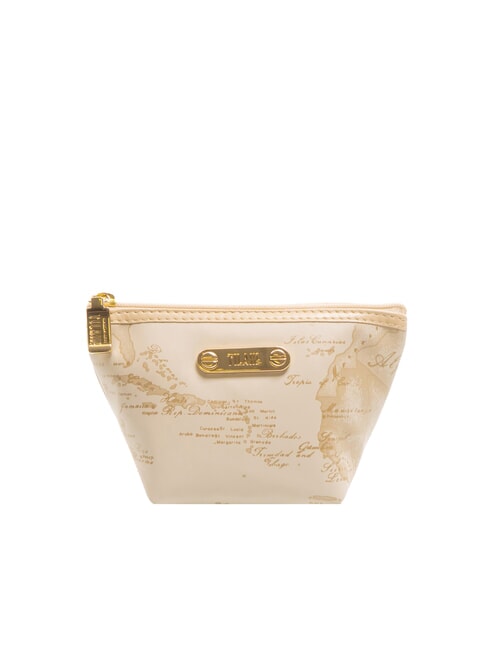 ALVIERO MARTINI PRIMA CLASSE GEO Mini flared necessaire Beige / Metallic Gold - Sachets & Travels Cases