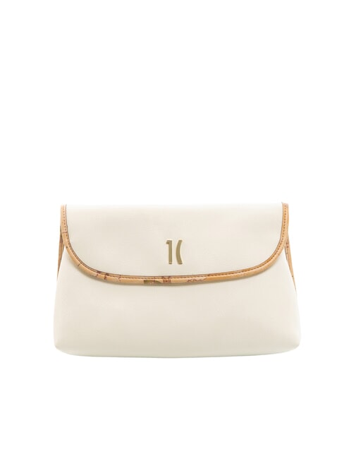 ALVIERO MARTINI PRIMA CLASSE GEO Medium beauty with flap cotton white - Beauty Case