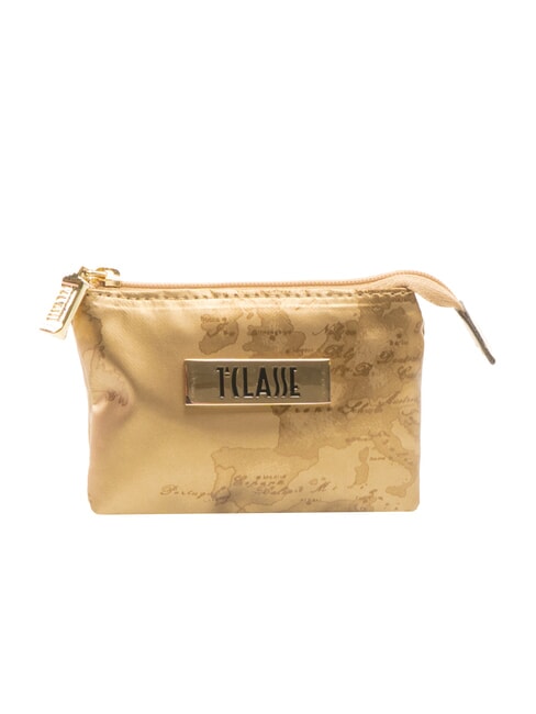 ALVIERO MARTINI PRIMA CLASSE GEO Necessaire with print antique gold - Sachets & Travels Cases