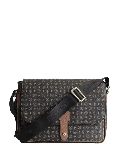 POLLINI HERITAGE Shoulder messenger black brown - Women’s Bags