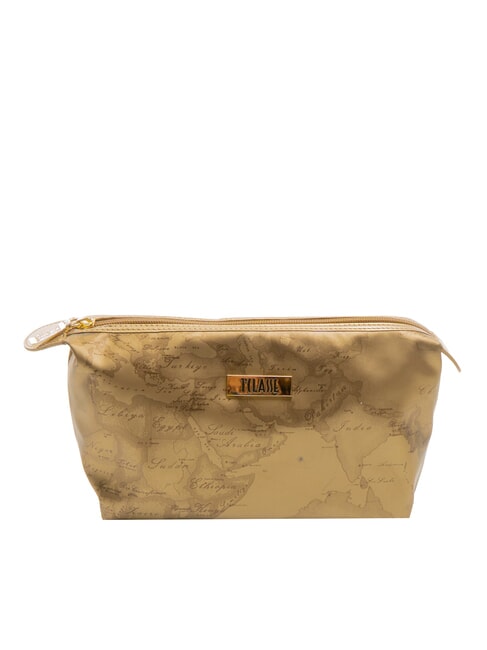 ALVIERO MARTINI PRIMA CLASSE GEO Small beauty necessaire dark gold - Sachets & Travels Cases