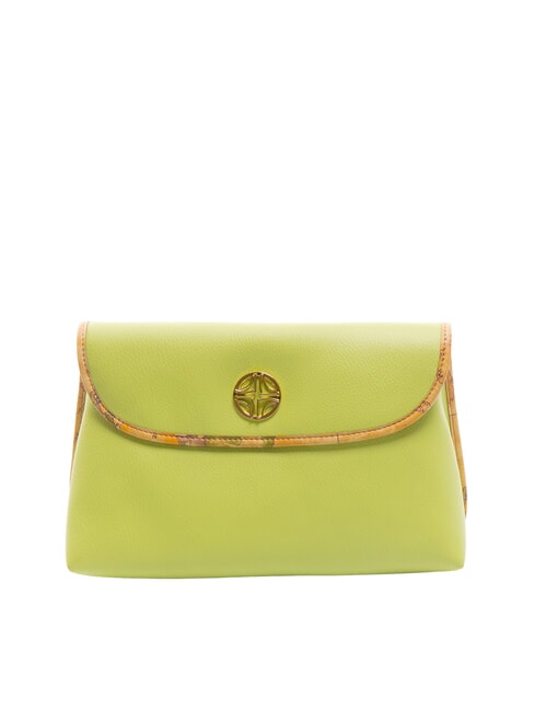 ALVIERO MARTINI PRIMA CLASSE GEO Medium beauty with flap apple green - Beauty Case