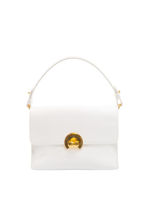 COCCINELLE BINXIE Textured leather mini bag brilliant white - Women’s Bags
