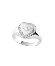GUESS FINE HEART Ring with heart and crystals - Rings
