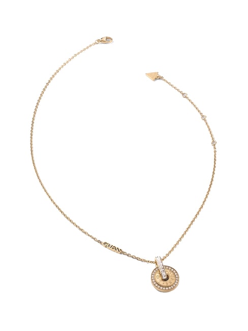 GUESS LOVE Circular Charm Necklace gold - Necklaces