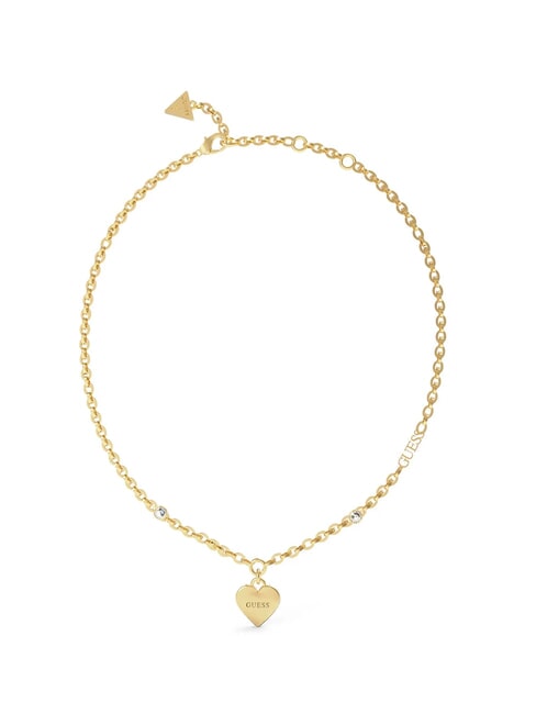 GUESS FALLING IN LOVE Heart necklace yellow gold - Necklaces