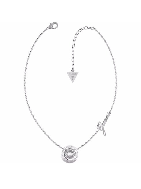 GUESS SOLITAIRE Necklace with charm SILVER - Necklaces