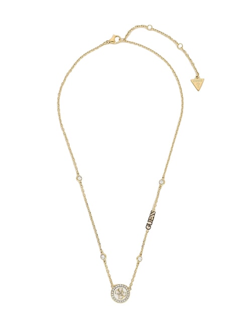 GUESS DREAMING Necklace with 4G logo tag gold - Necklaces