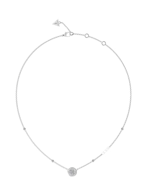 GUESS DREAMING Circular Charm Necklace SILVER - Necklaces