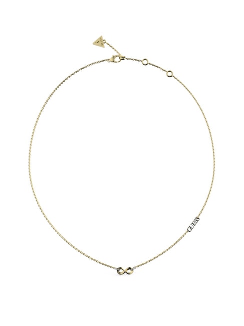 GUESS ENDLESS DREAM Infinity Charm Necklace with Zirconia yellow gold - Necklaces