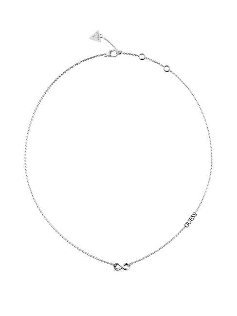 GUESS ENDLESS DREAM Infinity Charm Necklace with Zirconia SILVER - Necklaces
