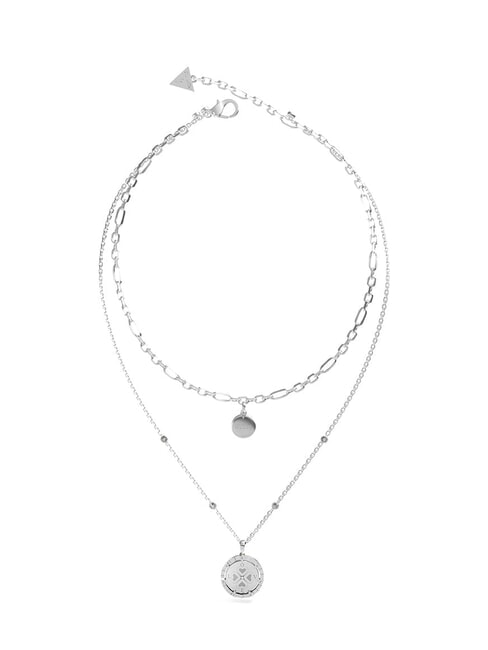 GUESS ALL OF US Two-strand necklace with pendants SILVER - Necklaces
