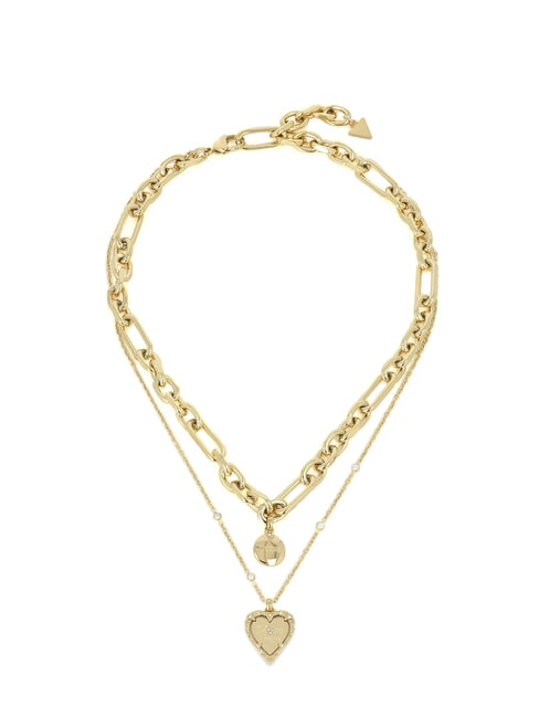 GUESS ALL OF US Double necklace with pendants yellow gold - Necklaces