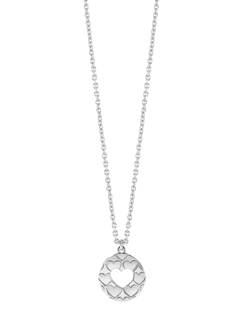 GUESS HEART DEVOTION Charm necklace silver - Necklaces