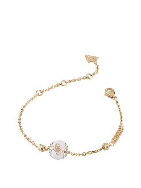 GUESS 4G LOOP Bracelet with charm gold - Bracelets