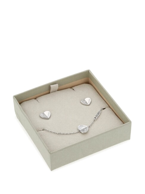 GUESS LOVELY GIFT BOX Bracelet + earrings SILVER - Earrings