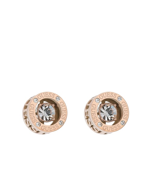 GUESS SOLITAIRE Earrings with crystals ROSE GOLD - Earrings
