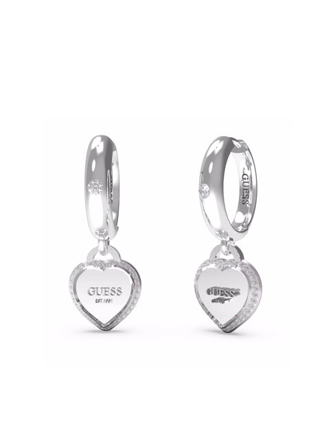 GUESS FINE HEART Pendant earrings SILVER - Earrings