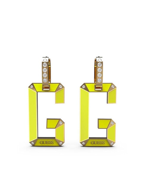 GUESS G-SHADES Dangling G earrings ylw gold/neon yellow - Earrings