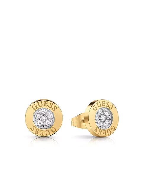GUESS STUDS PARTY Circular earrings with zirconia yellow gold - Earrings