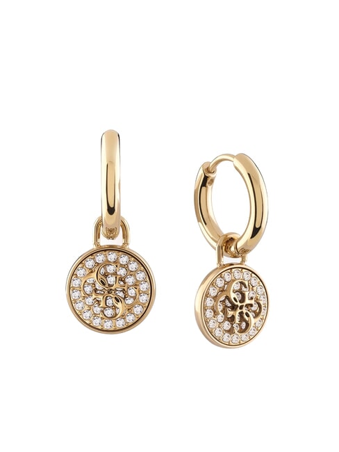 GUESS DREAMING Hoop earrings with pendants yellow gold - Earrings