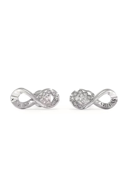 GUESS ENDLESS DREAM Infinity symbol earrings with zirconia SILVER - Earrings