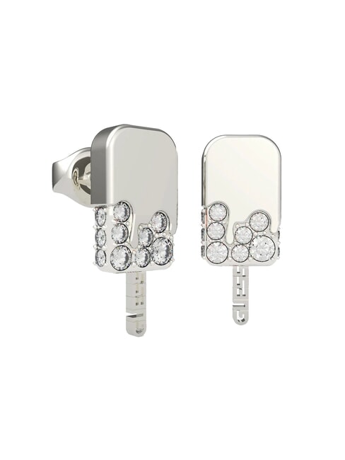 GUESS I MELT FOR YOU Ice Cream Earrings with Crystals SILVER - Earrings