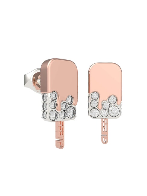 GUESS I MELT FOR YOU Metallic Ice Cream Earrings rho / rog - Earrings