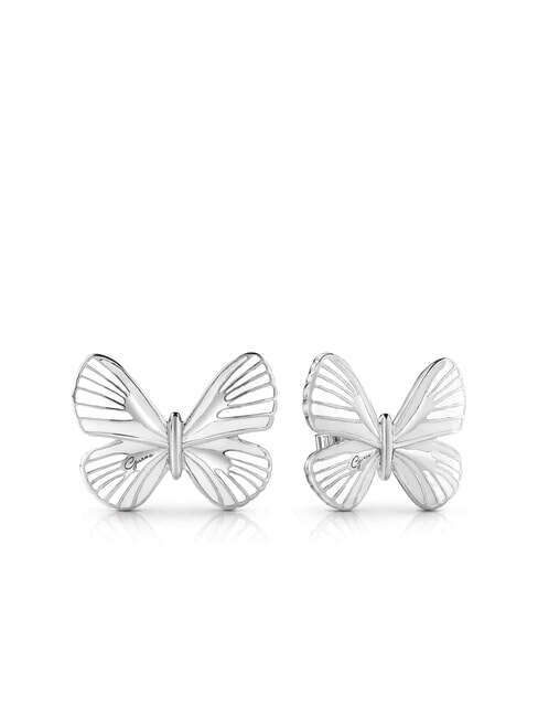 GUESS TROPICAL DREAM Butterfly earrings SILVER - Earrings
