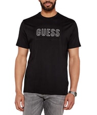 GUESS BSC EMBOSSED LOGO T-shirt with embossed print - T-shirt