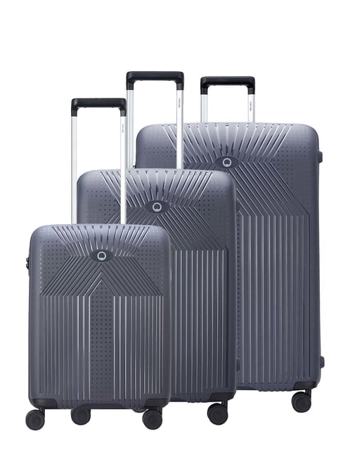 DELSEY ORDENER Set of 3 trolleys: cabin+medium+large antracite - Trolley Set