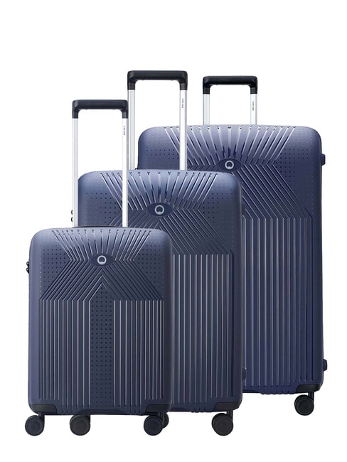 DELSEY ORDENER Set of 3 trolleys: cabin+medium+large blue - Trolley Set