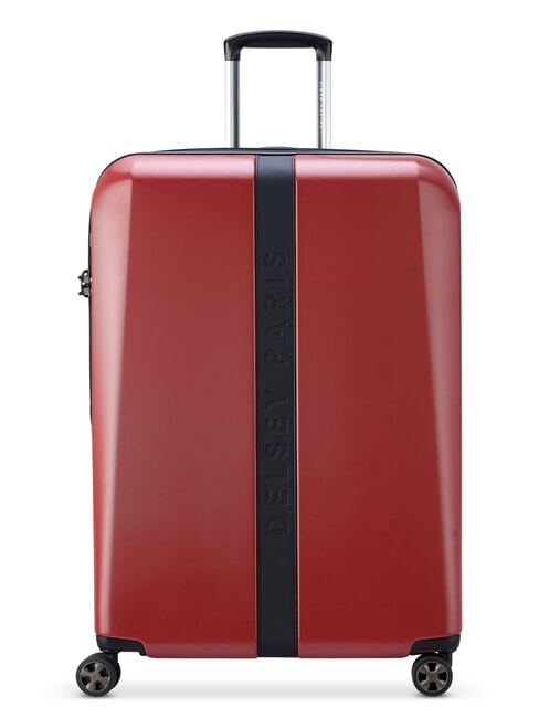 DELSEY PROMENADE HARD 2.0 Large expandable trolley burgundy - Rigid Trolley Cases