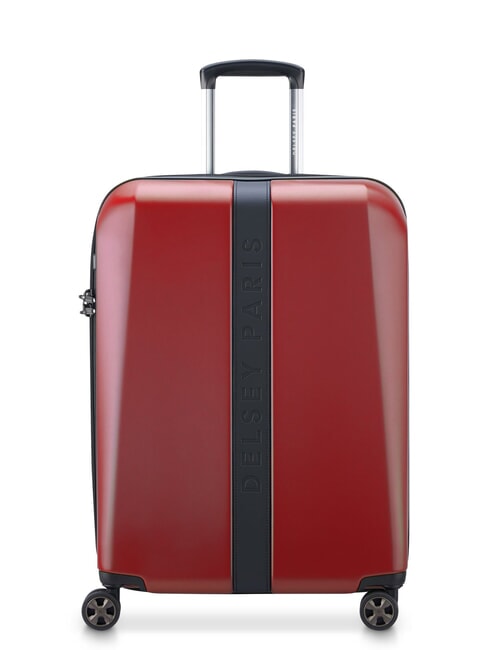 DELSEY PROMENADE HARD 2.0 Medium Expandable Trolley burgundy - Rigid Trolley Cases