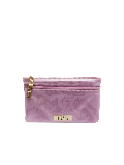 ALVIERO MARTINI PRIMA CLASSE GEO Medium two zip pouch ORCHID PINK - Sachets & Travels Cases