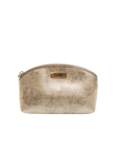 ALVIERO MARTINI PRIMA CLASSE GEO Small rounded sachet Champagne - Sachets & Travels Cases