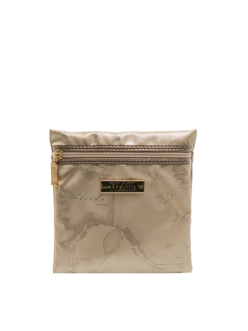 ALVIERO MARTINI PRIMA CLASSE GEO Small flat sachet Champagne - Sachets & Travels Cases