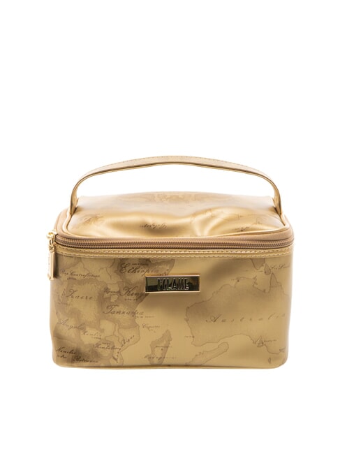 ALVIERO MARTINI PRIMA CLASSE GEO Square beauty case dark gold - Beauty Case